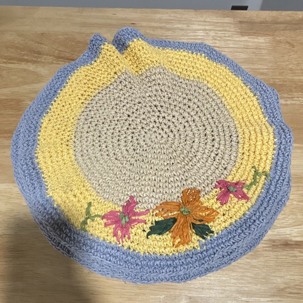 Summer Table Placemats Set of 6 Handwoven Straw/Bamboo Place Mats